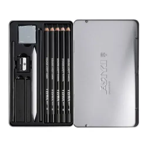 Lyra Lápis de Carvão Conjunto de Carvão