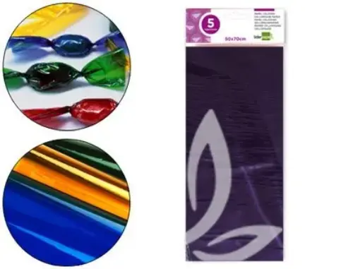 Papel Celofane 50X70 cm 22G/M2 Violeta