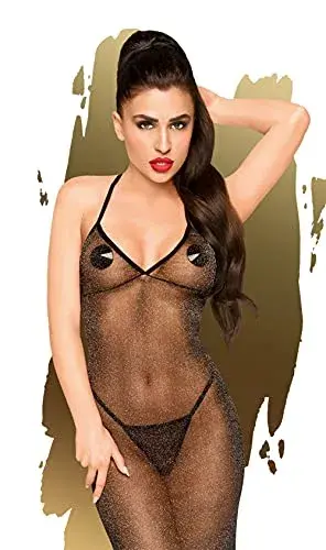 Penthouse Camisa de Noite e Tanga Love On Fire preta 36-38 S/M