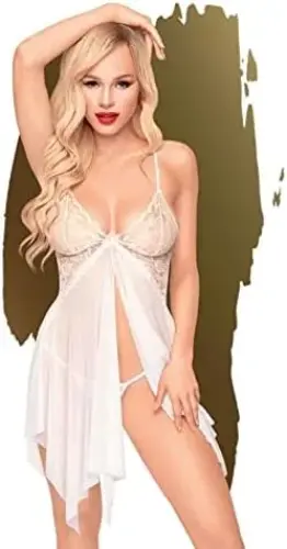 Penthouse Sweet Beast Baby doll branco 36-38 S/M