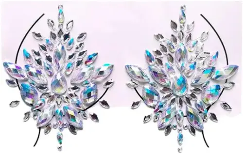 Chilirose Body Conjunto Sexy Tecido Transparente com Corações Tamanho 36-38 S/M