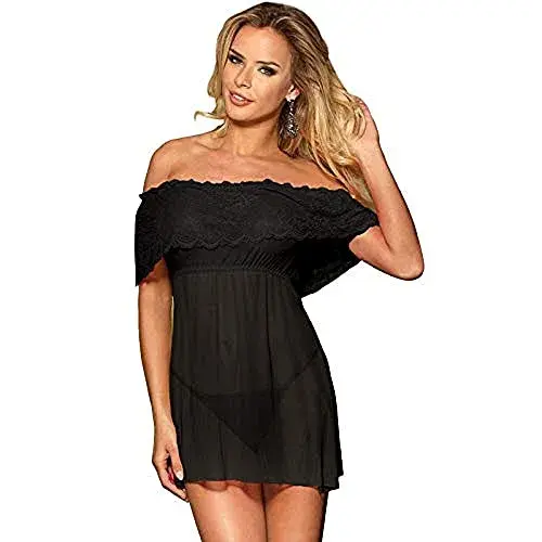 Subblime Vestido Curto Tanga Preto S/M Sedução