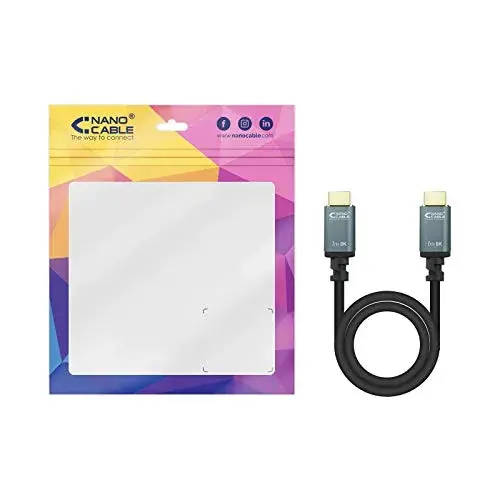 Nanocable Iris 2m HDMI 2.1 Macho/Macho Preto