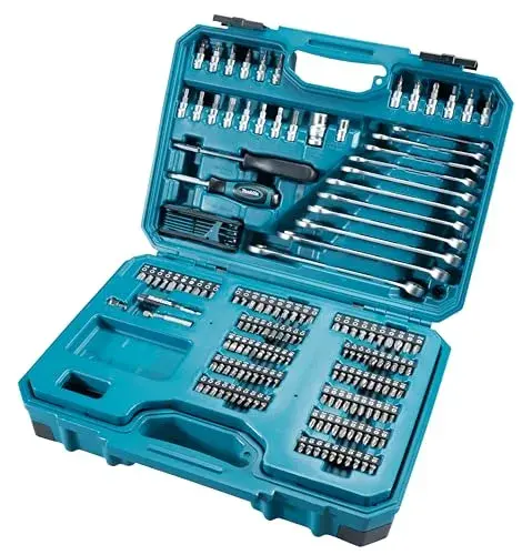 Makita E-10883 Conjunto de Chaves, Pontas e Copos 221 peças