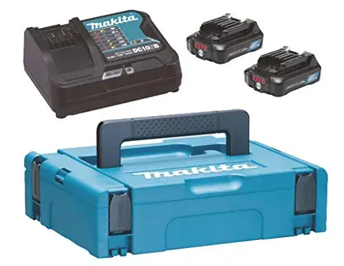 Makita Bateria 2x BL1021B com Carregador DC10SB Recarregável
