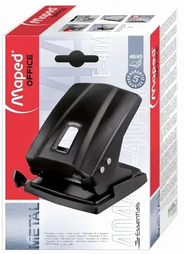 Maped Furador Essentials Metal 40 Fls Preto