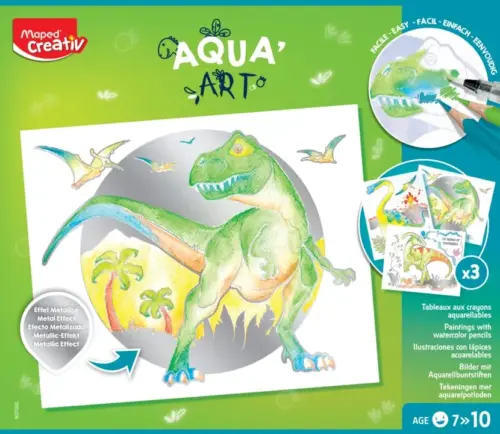 Maped Criativo Caixa de Pintura Aqua’art Dinossauros 7 anos