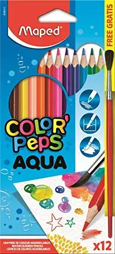 Maped Lápis de Cor Aqua Color Peps 12 un