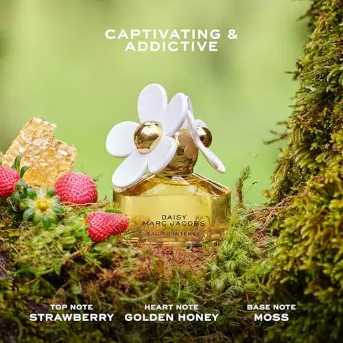 Marc Jacobs Daisy Eau So Intense Morango Pêssego Bergamota 50ml Eau de Parfum