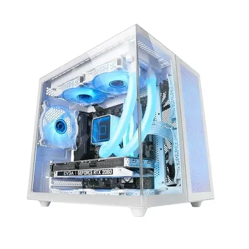 Mars Gaming MC-NOVAM Minitorre PC Branco com vidro temperado