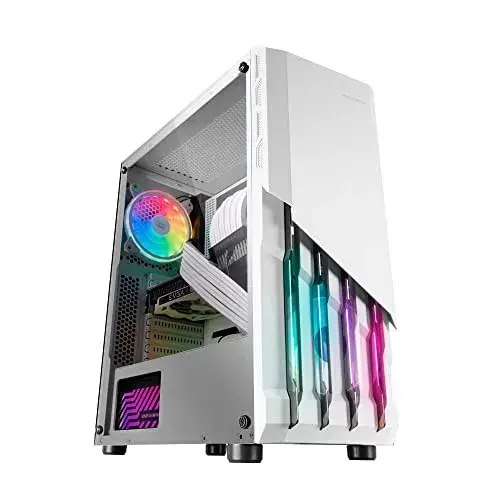 Mars Gaming MC-X2 Semitorre PC Branco FRGB Refrigeração até 240mm Janela lateral