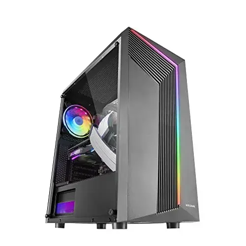 Mars Gaming MC-X7 Semitorre PC Preto com Iluminação ARGB