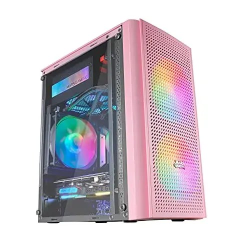 Mars Gaming MC300P Caixa de PC Micro ATX Rosa com RGB