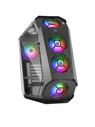 Mars Gaming MC51 Caixa PC ATX Preto com Vidro Temperado e Iluminação ARGB