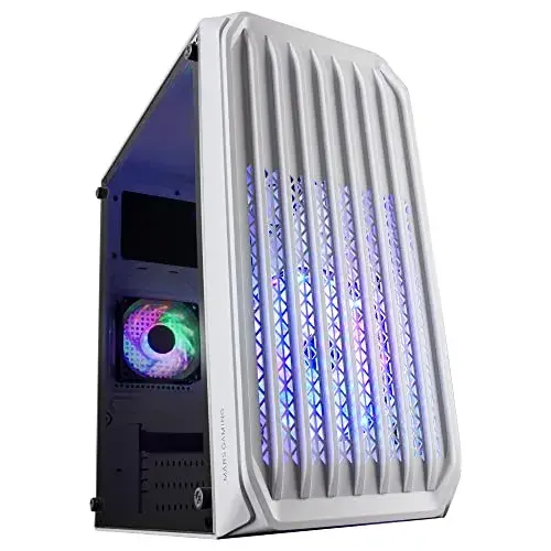 Mars Gaming MCS2W Caixa Micro-ATX Ultra-Compacta Branco com Iluminação RGB
