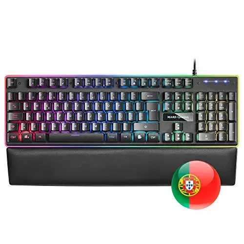 Mars Gaming MK320 Teclado H-MECH RGB com fio Preto