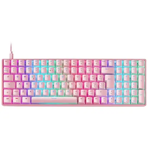 Mars Gaming MKULTRA Pink 96% Full RGB Outemu Brown Switches