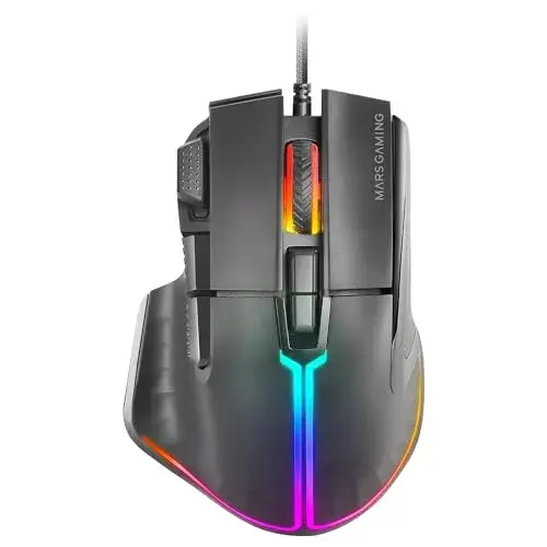 Mars Gaming MM-XT 12800DPI USB Preto RGB