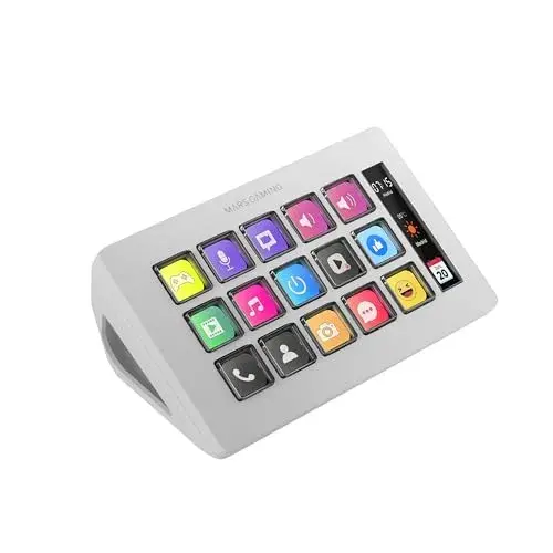 Mars Gaming MSD-One Stream Deck Slim 15 Teclas LCD Personalizáveis Branco