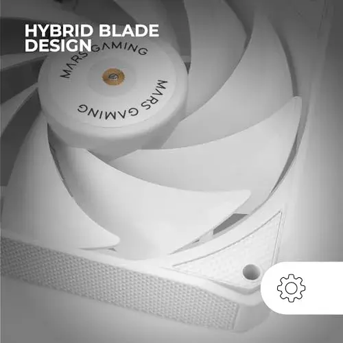Mars Gaming ventoinha para PC 120mm branco MF-NCLX2