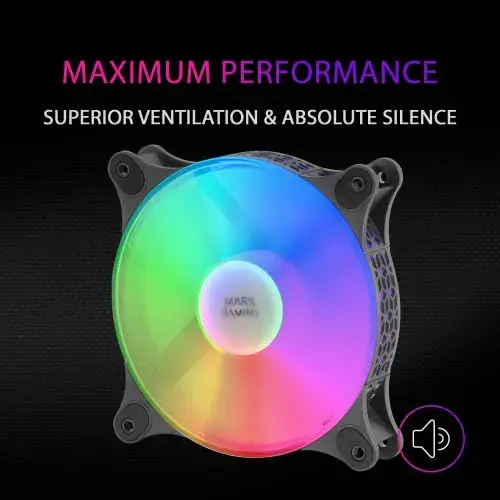 Mars Gaming ventoinha para PC 120mm preta MFDUO
