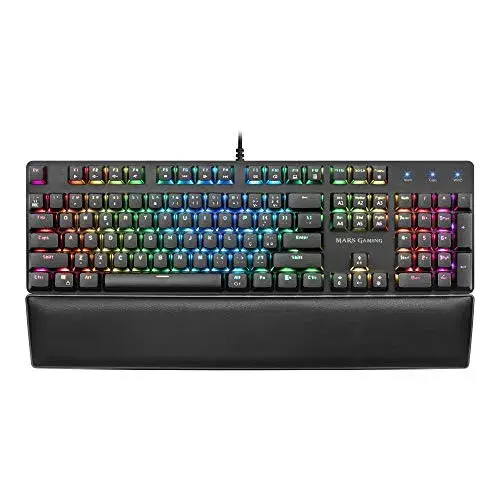 Mars Gaming MK5 Mecânico Blue Iluminação RGB Com Fios Azul