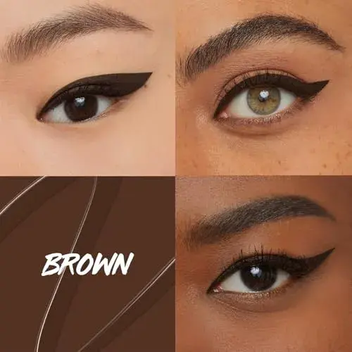 Maybelline Hyper Precise Eyeliner Forest Brown líquido 1g