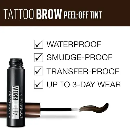 Maybelline Tattoo Brow Gel Semi-permanente Dark Brown 4,6g
