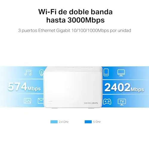 Mercusys Halo H80X Sistema Mesh WiFi 6 3000 Mbps