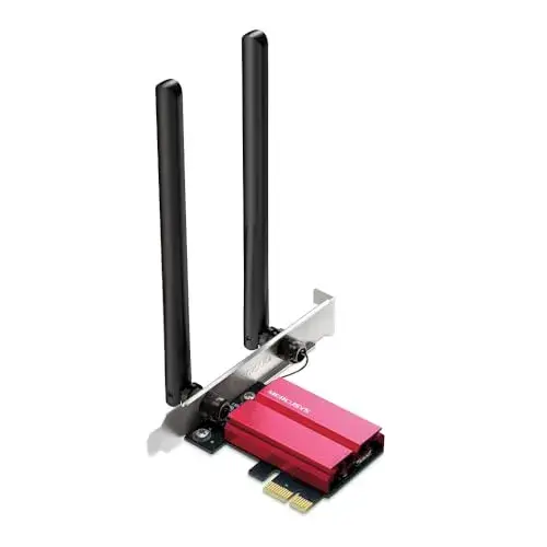 Mercusys MA86XE PCIe Wi-Fi 6E Bluetooth 5400 Mbps Preto