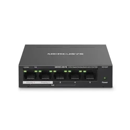 Mercusys Switch 5-Port Gigabit Preto