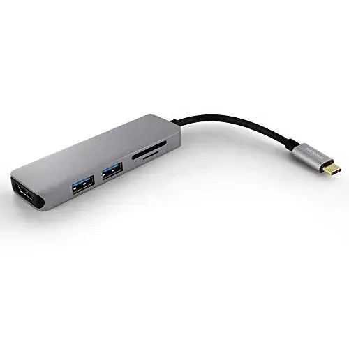 Metronic Hub 5 em 1 USB-C Adaptador HDMI/USB/SD microSD