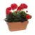 Mica Decorations Vaso Planta Decorativa PVC Vermelho 29x13x40 cm