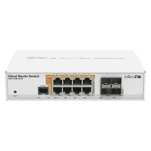 MikroTik CRS112-8P-4S-IN Switch Gigabit 8 portas