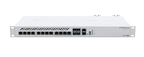 MikroTik CRS312-4C8XG-RM Switch Gigabit 8 Portas