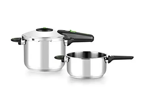 Monix Presto Conjunto 2 Panelas Pressão 4L 6L Aço Inoxidável