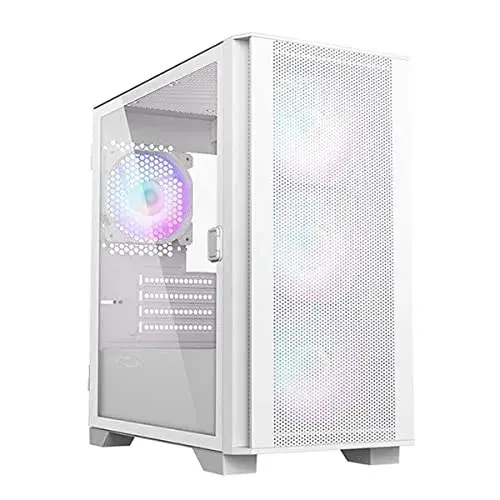 Montech AIR 100 ARGB Caixa Micro-ATX Branco Vidro Temperado