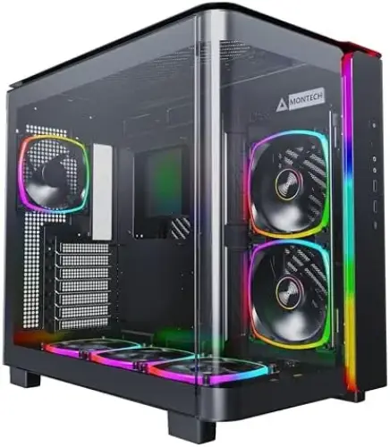 Montech Caixa ATX King 95 PRO Vidro Curvado Preto Refrigeração Avançada