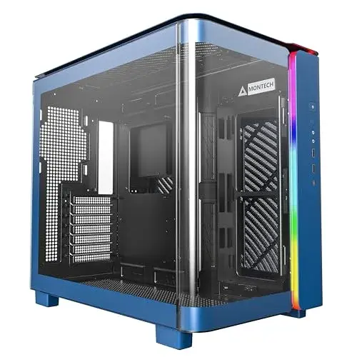 Montech King 95 ATX Midi Tower Azul com vidro temperado