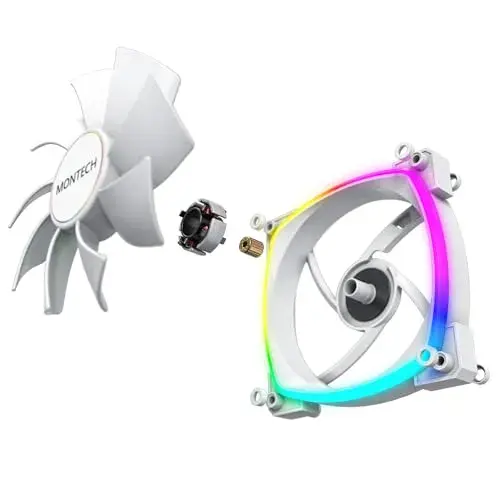 Montech ventoinha para PC 14cm branco AX140 PWM ARGB
