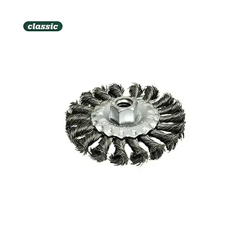 Mota Escova Plana Aço Retorcido com Rosca 14MM