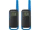 Motorola TLKR T62 Alcance até 8 km Bateria Dual Power Blue