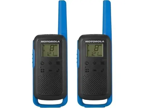 Motorola TLKR T62 Alcance até 8 km Bateria Dual Power Blue