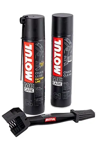 Motul Pack Limpeza e Lubrificação de Correntes para Motos