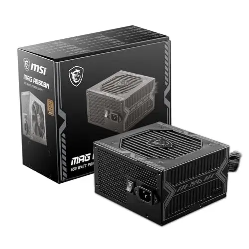 MSI 550W MAG A550BN 80 Plus Bronze Preto