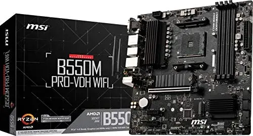 MSI B550M PRO-VDH WIFI AMD B550 Micro ATX 128GB DDR4 Motherboard