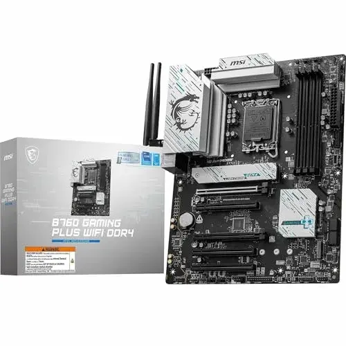 MSI B760 GAMING PLUS WIFI DDR4 LGA 1700 Preto S/PCIe RGB