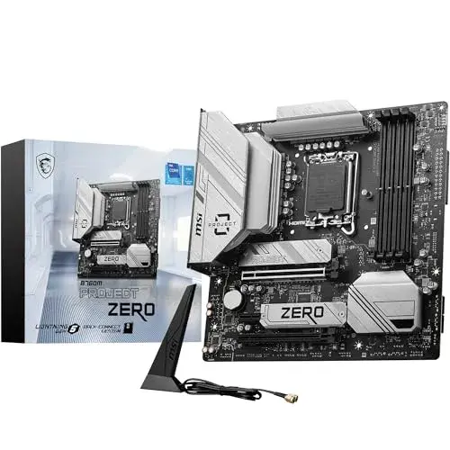 MSI B760M Project Zero Intel B760 mATX DDR5 Branca
