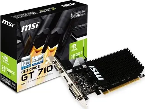 MSI GeForce GT710 2GB DDR3 954 MHz 4096×2160 VRAM