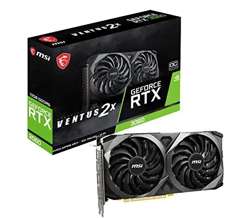 MSI GeForce RTX 3060 12GB GDDR6 1807 MHz VRAM 3584 cores